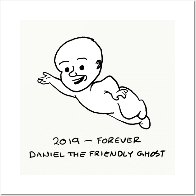 Daniel the Friendly Ghost Wall Art by DavidCentioli